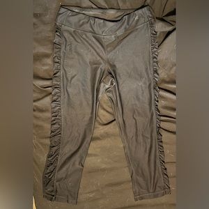 Xersion Black Side Ruched Leggings